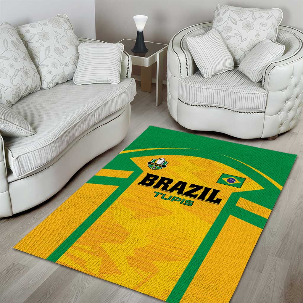 Rugby Brazil Area Rug Tupis Go Champions - Wonder Print Shop