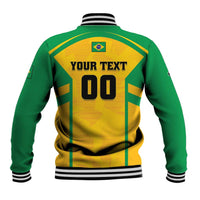 Custom Rugby Brazil Baseball Jacket Tupis Go Champions - Wonder Print Shop