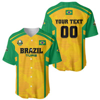 Custom Rugby Brazil Baseball Jersey Tupis Go Champions - Wonder Print Shop