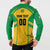 Custom Rugby Brazil Button Sweatshirt Tupis Go Champions - Wonder Print Shop