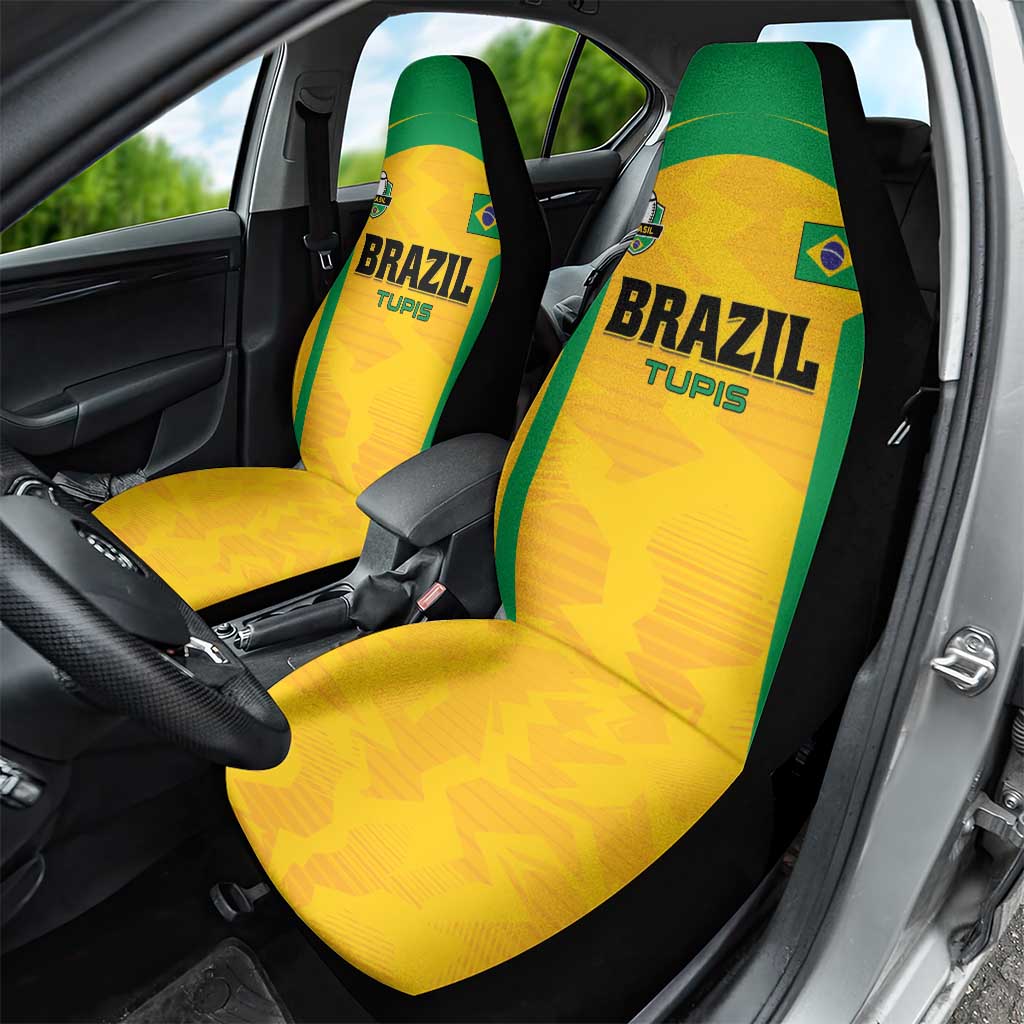 Rugby Brazil Car Seat Cover Tupis Go Champions - Wonder Print Shop
