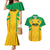 Custom Rugby Brazil Couples Matching Mermaid Dress and Hawaiian Shirt Tupis Go Champions - Wonder Print Shop