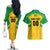 Custom Rugby Brazil Couples Matching Off The Shoulder Long Sleeve Dress and Hawaiian Shirt Tupis Go Champions - Wonder Print Shop