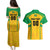 Custom Rugby Brazil Couples Matching Puletasi and Hawaiian Shirt Tupis Go Champions - Wonder Print Shop