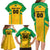 Custom Rugby Brazil Family Matching Long Sleeve Bodycon Dress and Hawaiian Shirt Tupis Go Champions - Wonder Print Shop