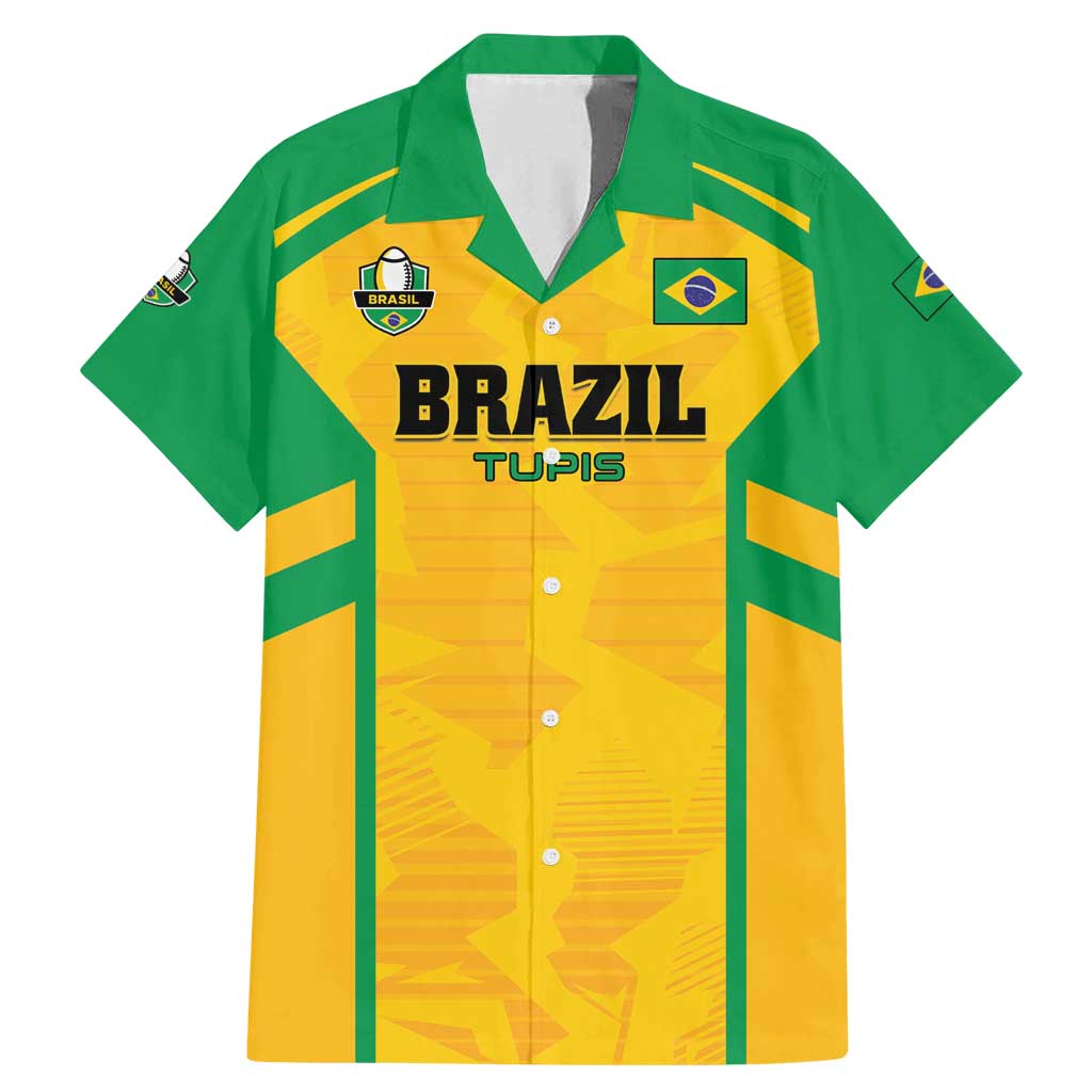 Custom Rugby Brazil Family Matching Mermaid Dress and Hawaiian Shirt Tupis Go Champions - Wonder Print Shop