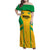 Custom Rugby Brazil Family Matching Off Shoulder Maxi Dress and Hawaiian Shirt Tupis Go Champions - Wonder Print Shop