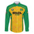Custom Rugby Brazil Family Matching Short Sleeve Bodycon Dress and Hawaiian Shirt Tupis Go Champions - Wonder Print Shop