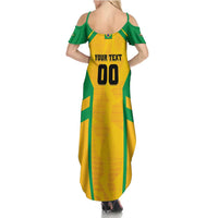 Custom Rugby Brazil Family Matching Summer Maxi Dress and Hawaiian Shirt Tupis Go Champions - Wonder Print Shop