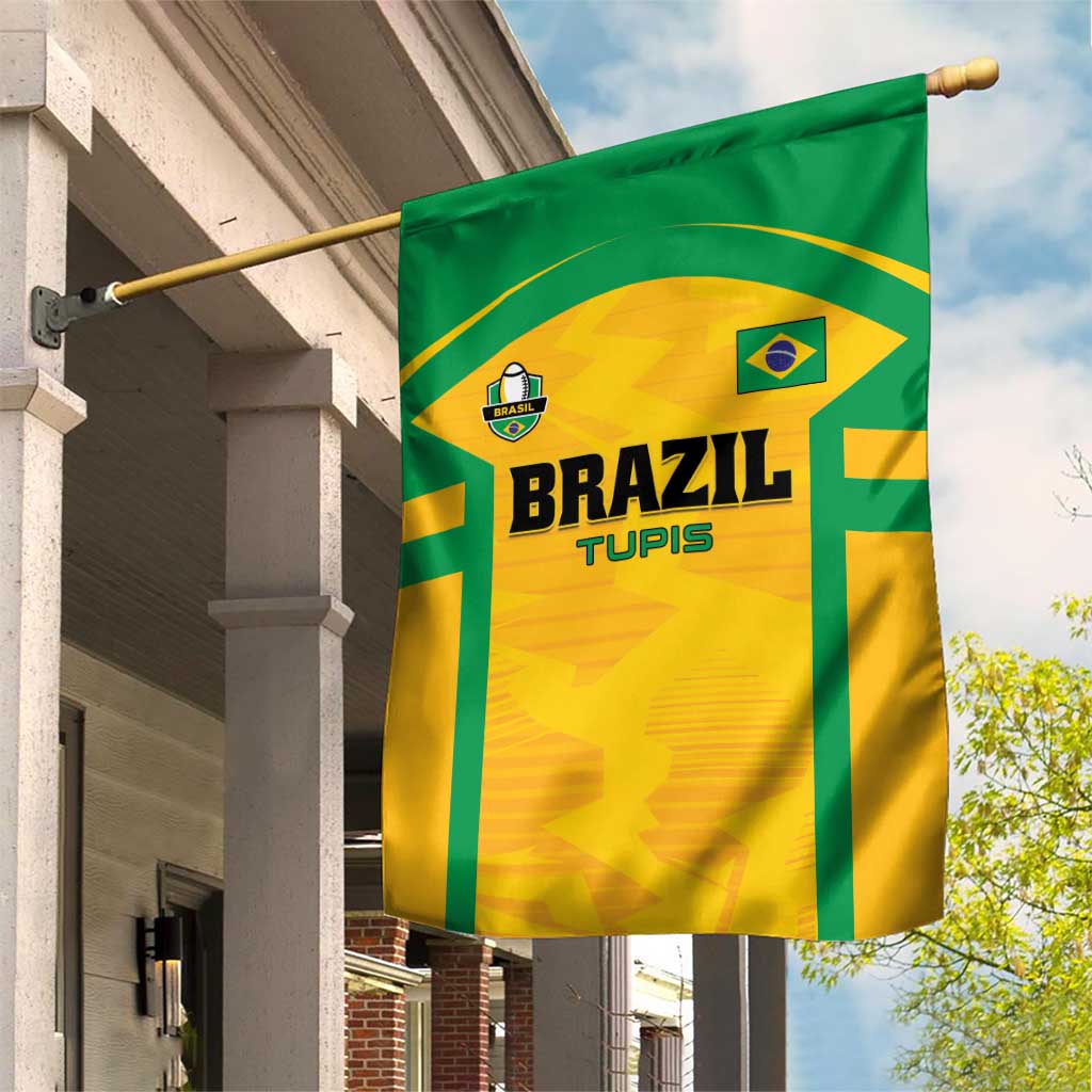 Rugby Brazil Garden Flag Tupis Go Champions - Wonder Print Shop