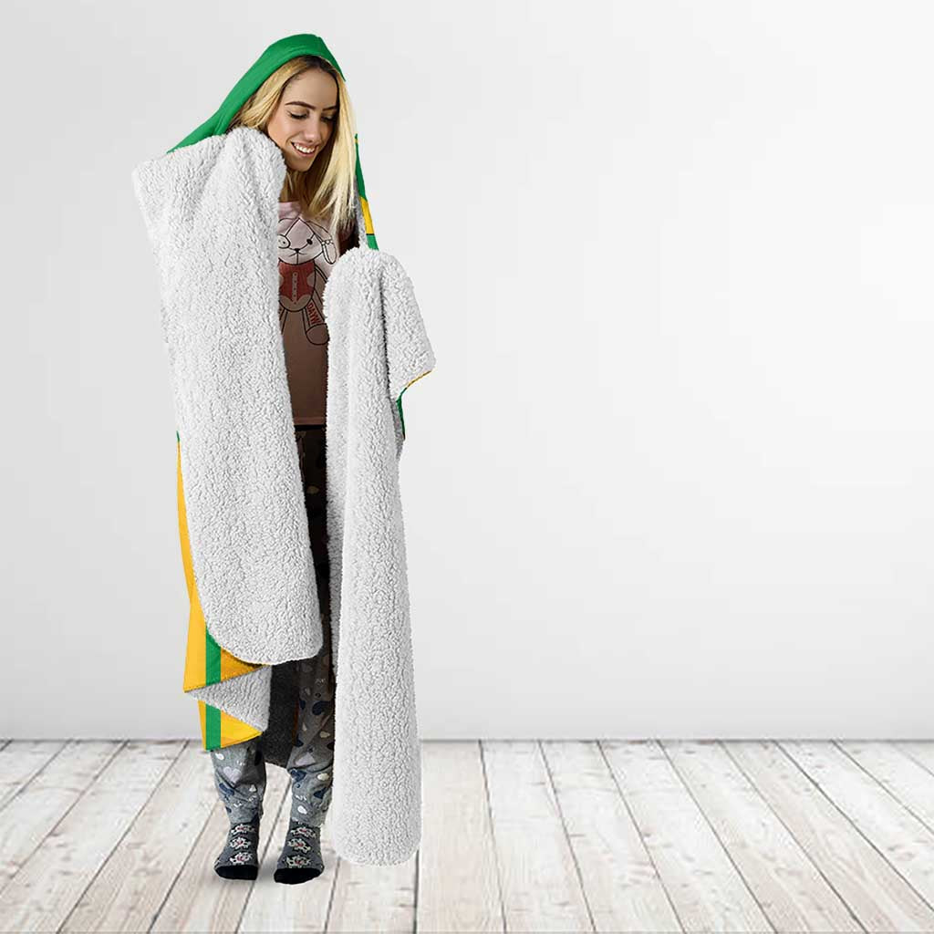 Rugby Brazil Hooded Blanket Tupis Go Champions - Wonder Print Shop