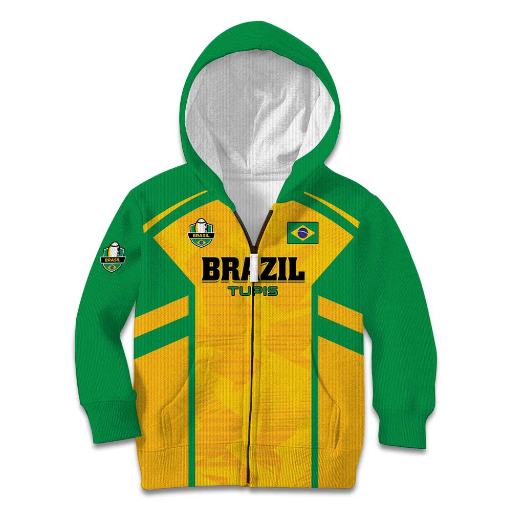 Custom Rugby Brazil Kid Hoodie Tupis Go Champions - Wonder Print Shop