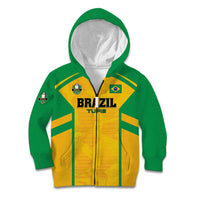 Custom Rugby Brazil Kid Hoodie Tupis Go Champions - Wonder Print Shop