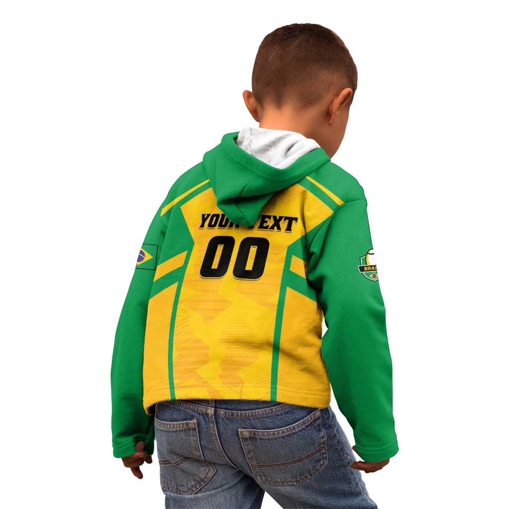 Custom Rugby Brazil Kid Hoodie Tupis Go Champions - Wonder Print Shop