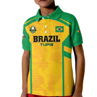 Custom Rugby Brazil Kid Polo Shirt Tupis Go Champions - Wonder Print Shop