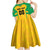 Custom Rugby Brazil Kid Short Sleeve Dress Tupis Go Champions - Wonder Print Shop