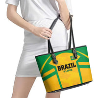 Rugby Brazil Leather Tote Bag Tupis Go Champions - Wonder Print Shop