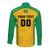 Custom Rugby Brazil Long Sleeve Button Shirt Tupis Go Champions - Wonder Print Shop