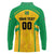 Custom Rugby Brazil Long Sleeve Polo Shirt Tupis Go Champions - Wonder Print Shop