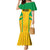 Custom Rugby Brazil Mermaid Dress Tupis Go Champions - Wonder Print Shop