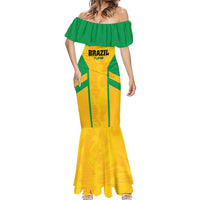 Custom Rugby Brazil Mermaid Dress Tupis Go Champions - Wonder Print Shop