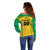 Custom Rugby Brazil Off Shoulder Sweater Tupis Go Champions - Wonder Print Shop