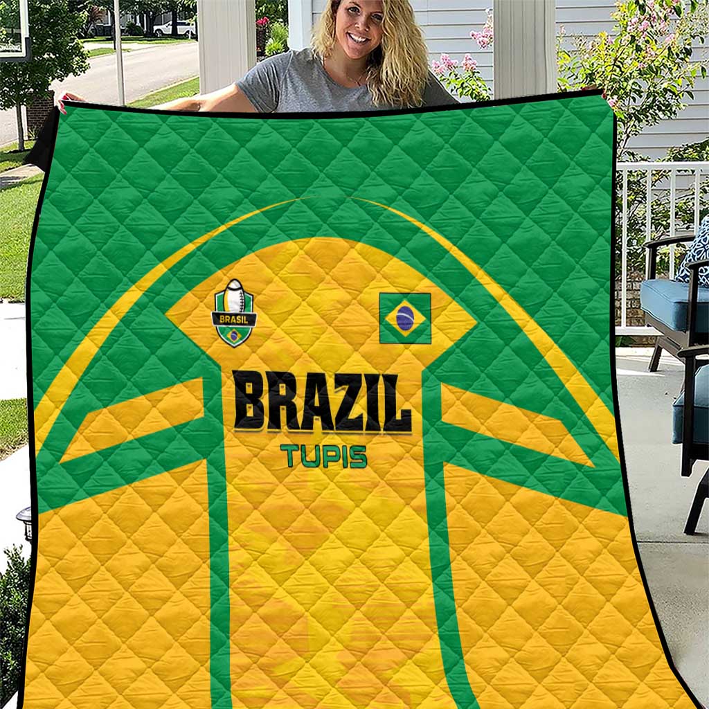 Rugby Brazil Quilt Tupis Go Champions - Wonder Print Shop