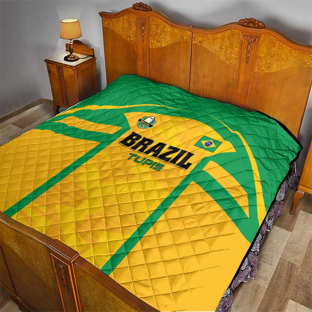 Rugby Brazil Quilt Tupis Go Champions - Wonder Print Shop