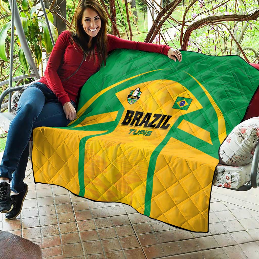 Rugby Brazil Quilt Tupis Go Champions - Wonder Print Shop