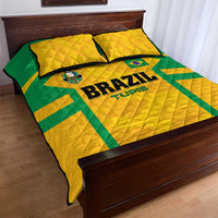 Rugby Brazil Quilt Bed Set Tupis Go Champions - Wonder Print Shop