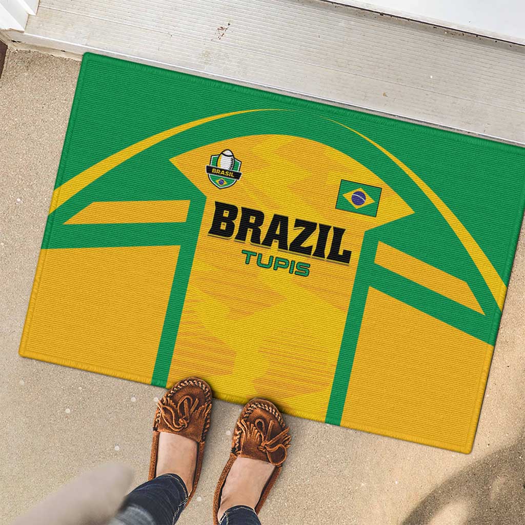 Rugby Brazil Rubber Doormat Tupis Go Champions - Wonder Print Shop