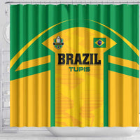 Rugby Brazil Shower Curtain Tupis Go Champions - Wonder Print Shop