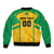 Custom Rugby Brazil Sleeve Zip Bomber Jacket Tupis Go Champions - Wonder Print Shop