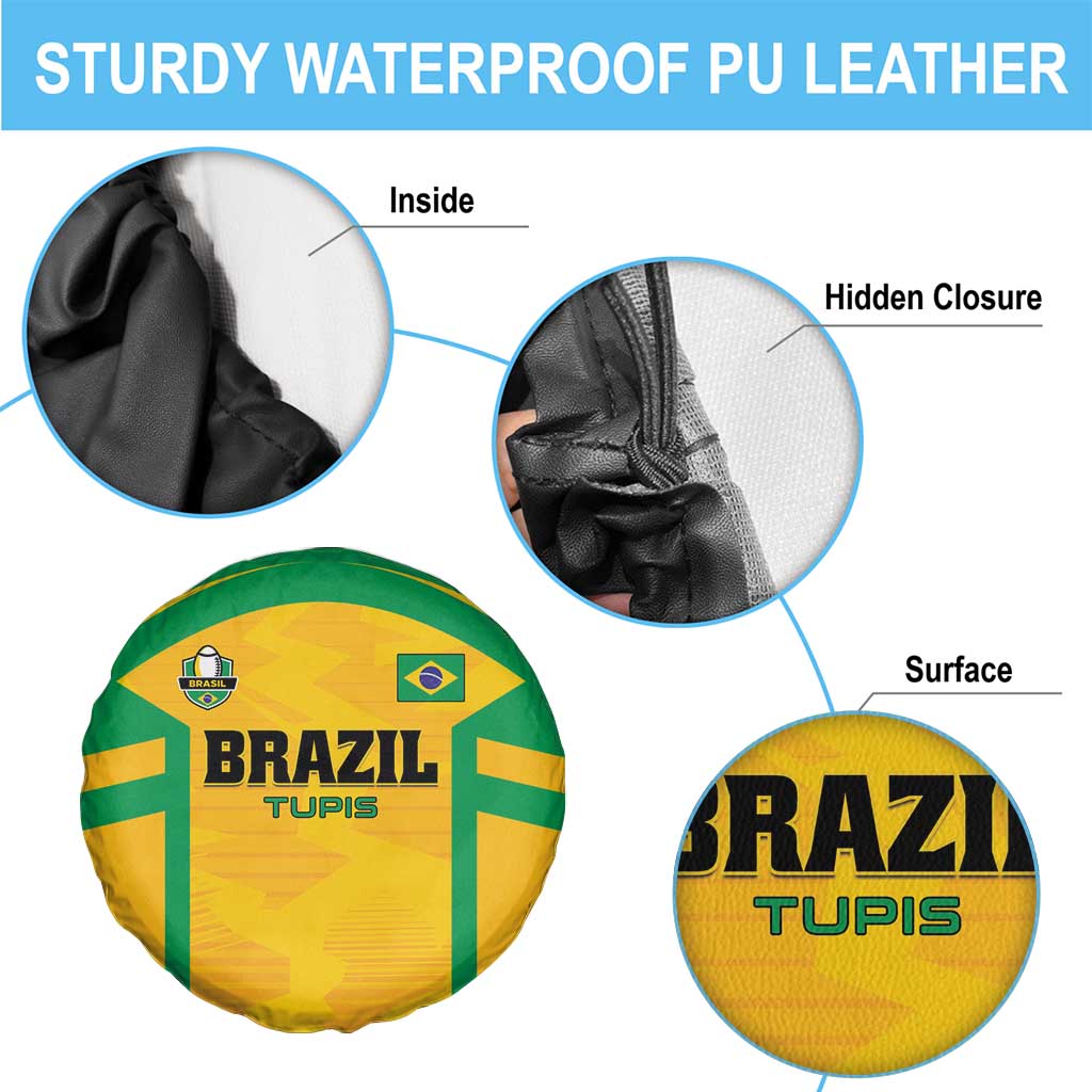 Rugby Brazil Spare Tire Cover Tupis Go Champions - Wonder Print Shop