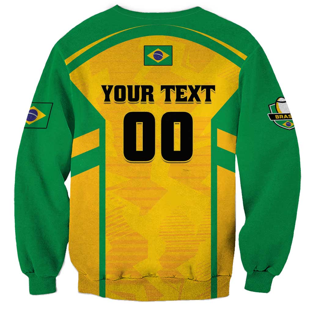 Custom Rugby Brazil Sweatshirt Tupis Go Champions - Wonder Print Shop