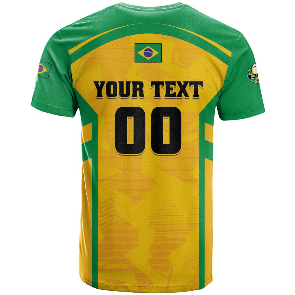 Custom Rugby Brazil T Shirt Tupis Go Champions - Wonder Print Shop