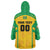 Custom Rugby Brazil Wearable Blanket Hoodie Tupis Go Champions - Wonder Print Shop