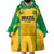 Custom Rugby Brazil Wearable Blanket Hoodie Tupis Go Champions - Wonder Print Shop