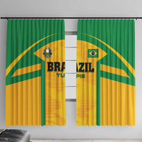 Rugby Brazil Window Curtain Tupis Go Champions - Wonder Print Shop