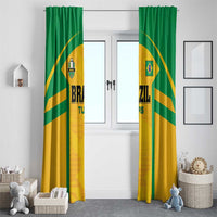 Rugby Brazil Window Curtain Tupis Go Champions - Wonder Print Shop