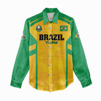 Custom Rugby Brazil Women Casual Shirt Tupis Go Champions - Wonder Print Shop