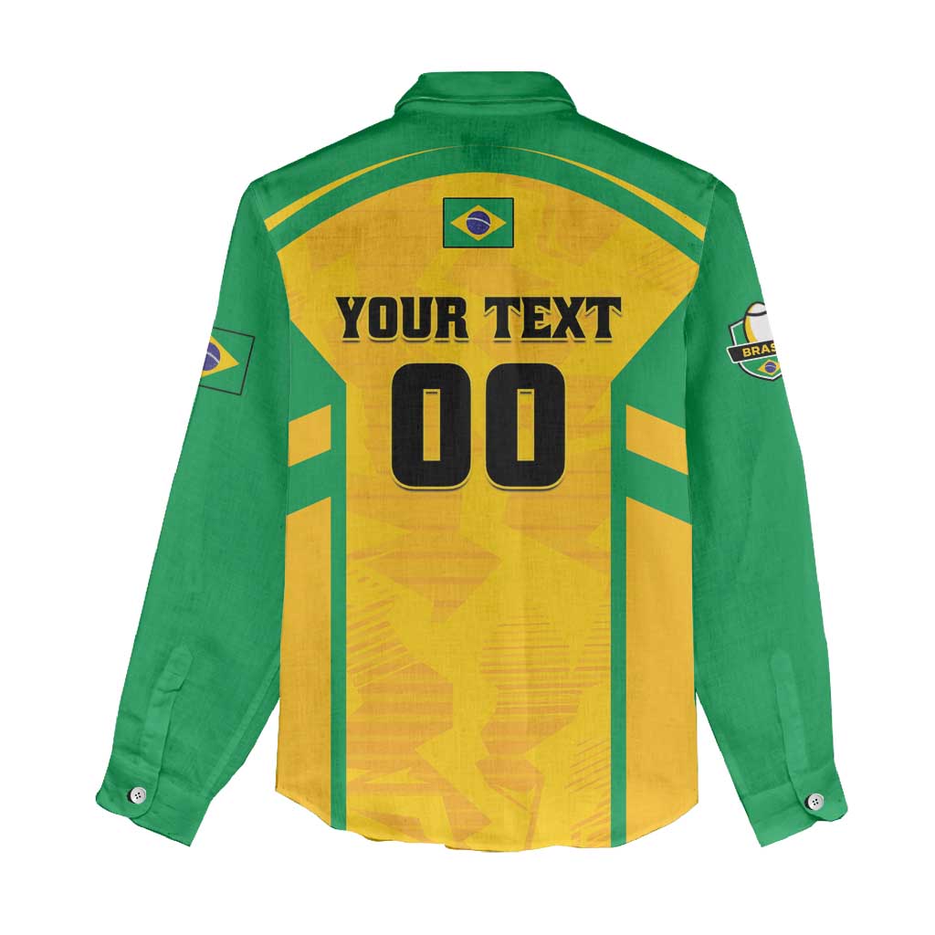 Custom Rugby Brazil Women Casual Shirt Tupis Go Champions - Wonder Print Shop