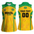 Custom Rugby Brazil Women Sleeveless Polo Shirt Tupis Go Champions - Wonder Print Shop
