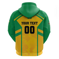 Custom Rugby Brazil Zip Hoodie Tupis Go Champions - Wonder Print Shop