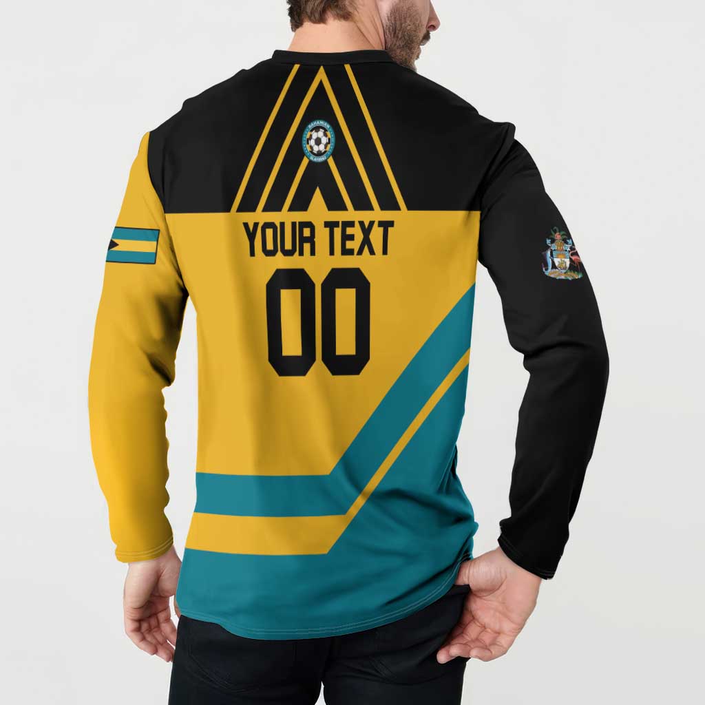 Custom Football The Bahamas Button Sweatshirt Go Bahamian Slayers - Wonder Print Shop