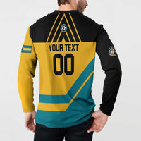 Custom Football The Bahamas Button Sweatshirt Go Bahamian Slayers - Wonder Print Shop