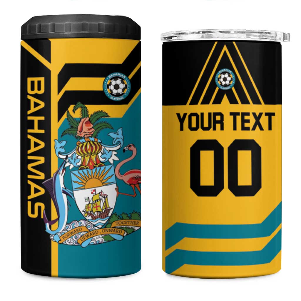 Custom Football The Bahamas 4 in 1 Can Cooler Tumbler Go Bahamian Slayers - Wonder Print Shop