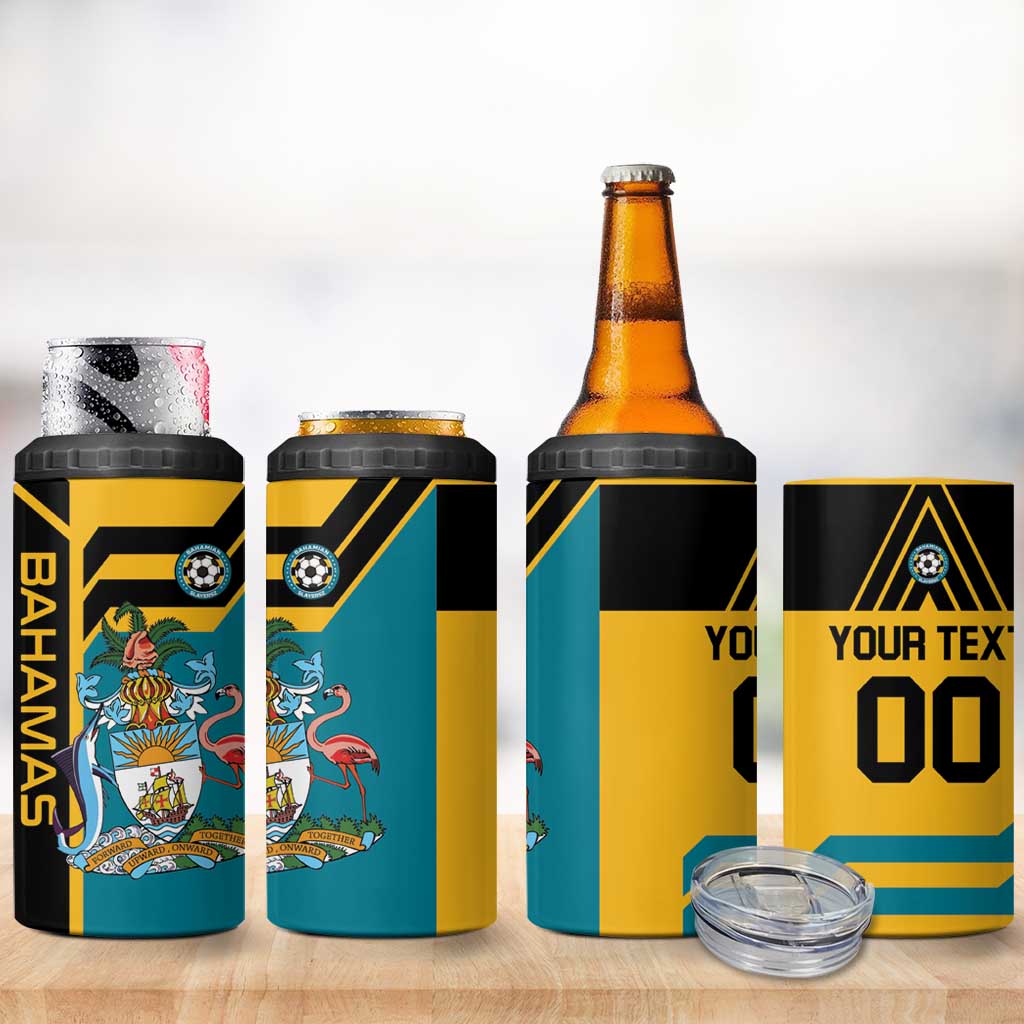 Custom Football The Bahamas 4 in 1 Can Cooler Tumbler Go Bahamian Slayers - Wonder Print Shop