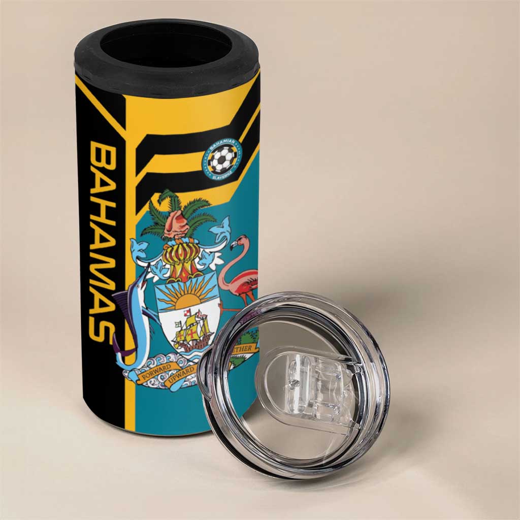 Custom Football The Bahamas 4 in 1 Can Cooler Tumbler Go Bahamian Slayers - Wonder Print Shop