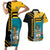 Custom Football The Bahamas Couples Matching Short Sleeve Bodycon Dress and Hawaiian Shirt Go Bahamian Slayers - Wonder Print Shop